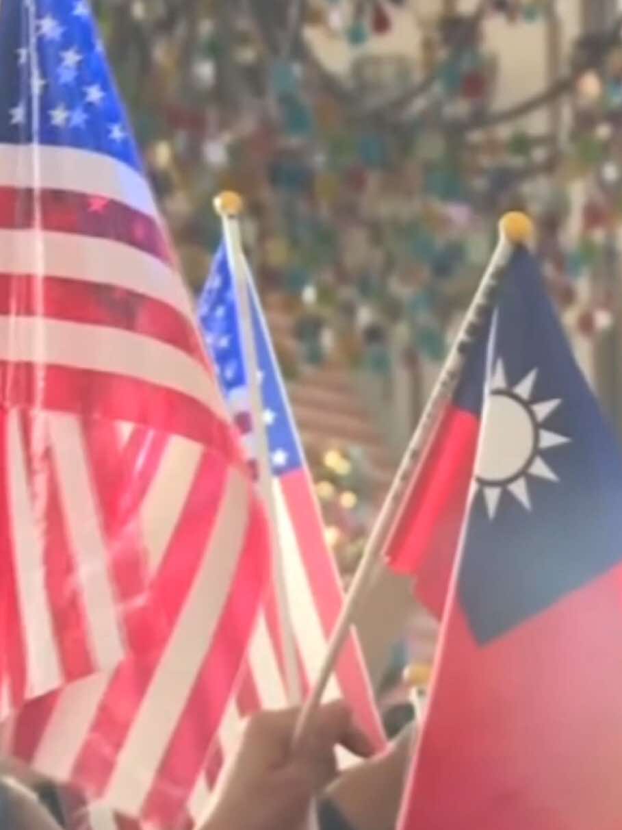 A post by @wsmnx on TikTok caption: #TAIWAN🇹🇼 🇺🇸 #賴清德總統 #訪問友邦 #過境美國 #台美合作 #中國外交部 