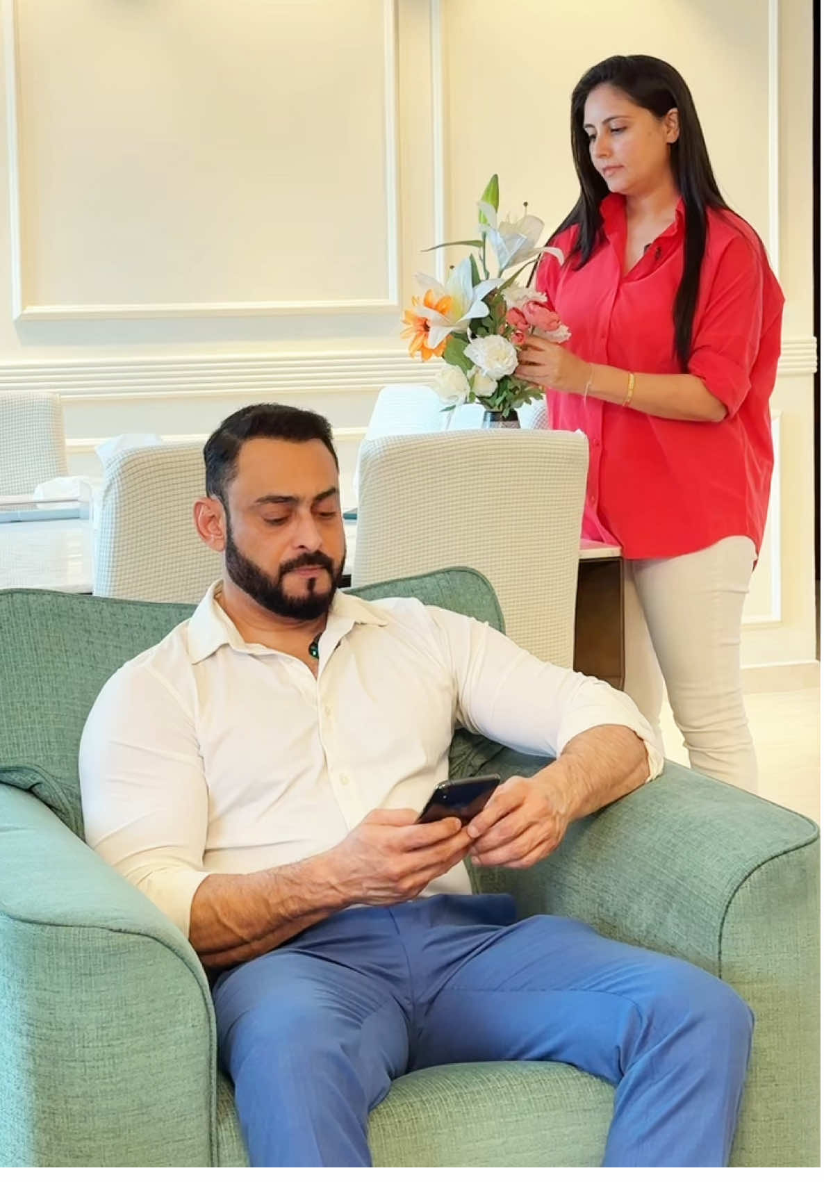A post by @sadiq_ahmed007 on TikTok caption: Rishta sath chalne se nahi, sath nibhane se banta hai ❤️ #omgsadiq @Charu Tandon #travel #southafrica #explore #holidays #tourism 