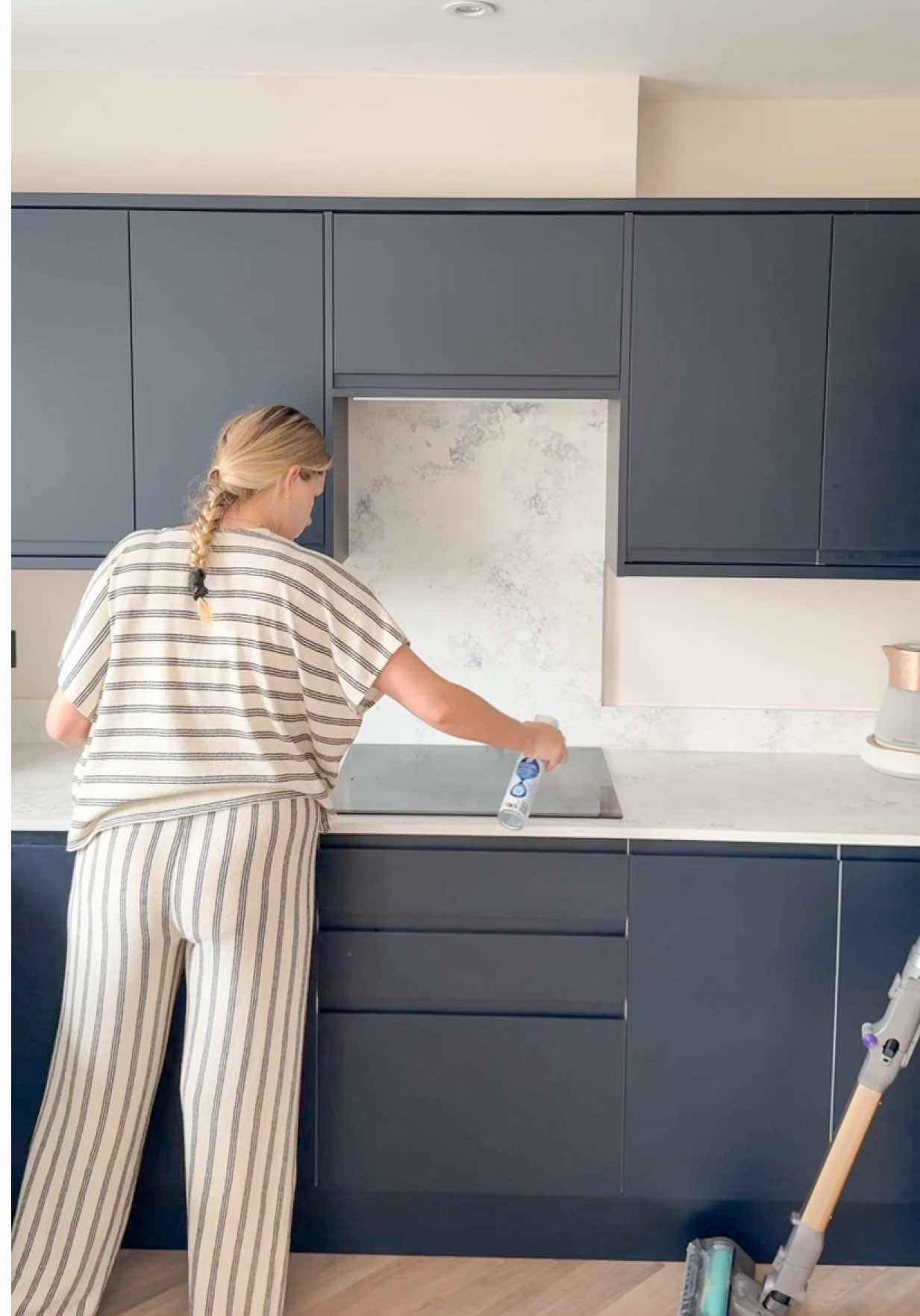 A post by @rooshome on TikTok caption: This feels like a whiz around Wednesday to me 🫧🌪️ cleaning until the baby wakes up 🍼 #cleanwithme #cleaning #cleaningmotivation #cleaningvlog #speedclean #speedcleaning 