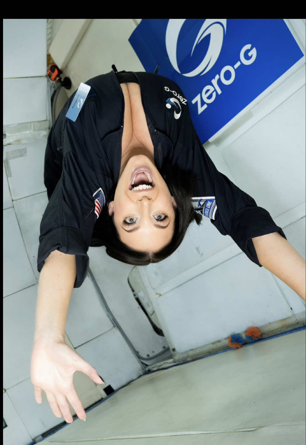 A post by @angelawhite on TikTok caption: You’re witnessing my first backflip 🤭 This is Luna Gravity (1/6 of Earth’s Gravity) 🌖✨