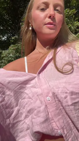 A post by @justembaswrld on TikTok caption: #OOTD #pink #set @Aritzia 
