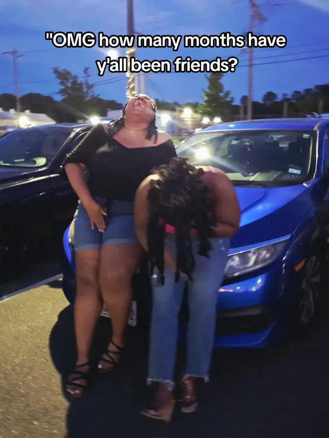 A post by @shantons7 on TikTok caption: How many people can say they've known their best friend for half their life? 🙋🏾‍♀️ And I've never had to ask her to be a good friend. Love you @Hails ❤️ #besties #bestfriend #rideoride 