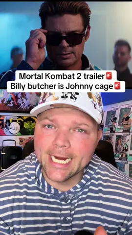 A post by @baldbetter on TikTok caption: Mortal Kombat 2 trailer🚨 Billy butcher is Johnny cage🚨 #mortalkombat2 #mortalkombat #foryou