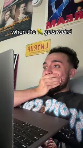 A post by @strang3mister on TikTok caption: 🥲 #funny #skit #viral #wow #weird #corn #nyc #brooklyn #statenisland 