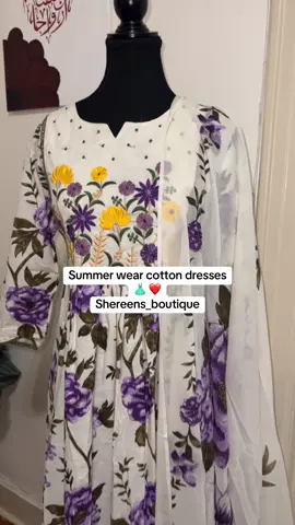 A post by @shereen7492 on TikTok caption: We have some dresses are available! You can message me here’s or IG  . . #fyp #desigirl #desifashion #creatorsearchinsights #summeroutfit 