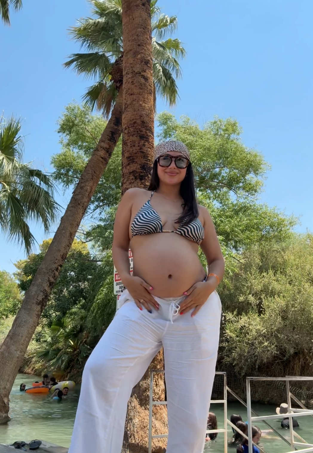 A post by @gracielavx on TikTok caption: Me… but pregnant 🤪💘🤰🏻 #OOTD #outfitinspo #pregnantlife 
