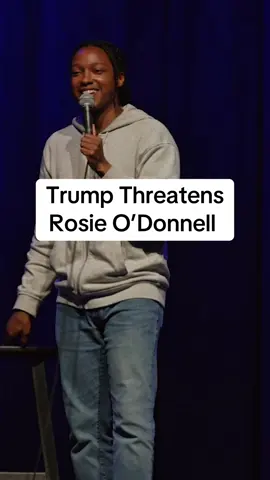 A post by @joshjohnsoncomedy on TikTok caption: Trump Threatens Rosie O’Donnell 