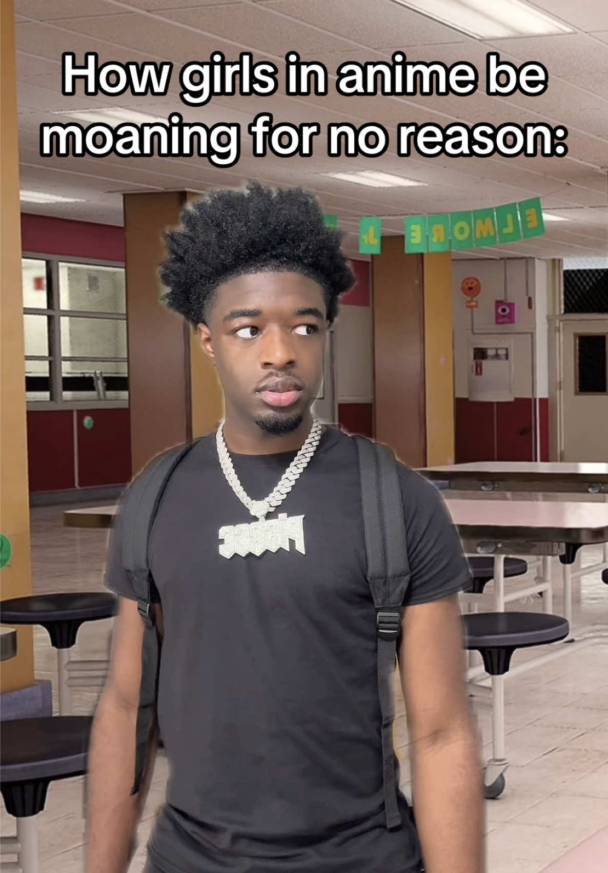 A post by @chefpierce on TikTok caption: This is why you can’t watch certain anime around people, mane. Girls in anime either nearly naked or moaning like they getting took to pound town. #fyp 