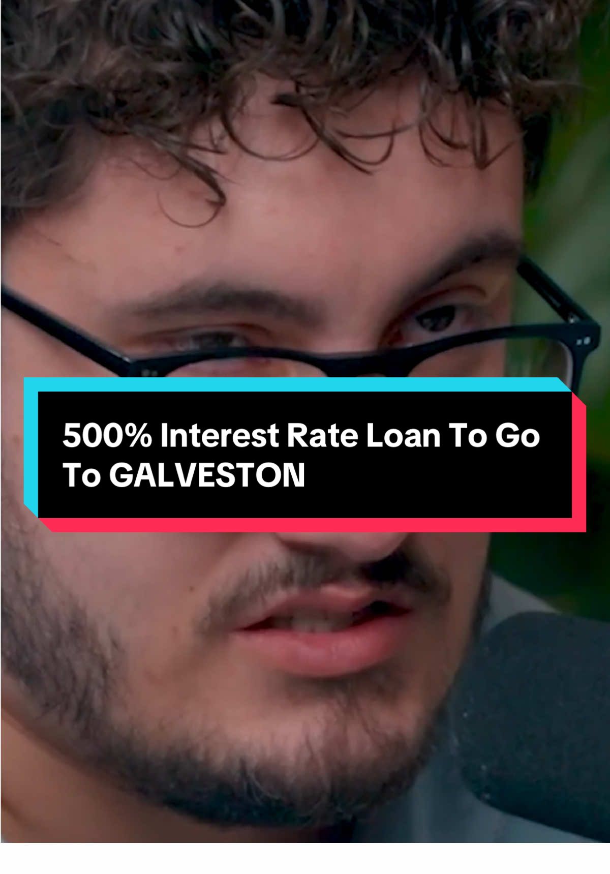 A post by @calebhammercomposer on TikTok caption: 500% Interest Rate Loan To Go To GALVESTON #galveston #loan #girlmath 