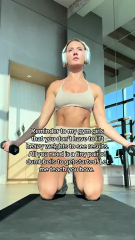 A post by @maiahenryfit on TikTok caption: This is your sign to start today, let’s get you toned and sculpted 🔗 in bio • #FullBodyWorkout #PilatesForWomen #DumbbellWorkout #StrongGirls #PilatesStrength #HomeWorkoutForHer #TotalBodyBurn             