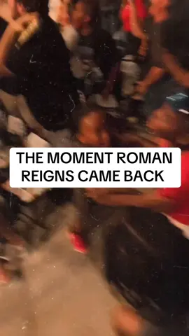 A post by @pastormikejr on TikTok caption: Me and the boys had a blast!!! Our Tribal Chief returned!!!! @Roman Reigns #wwe 