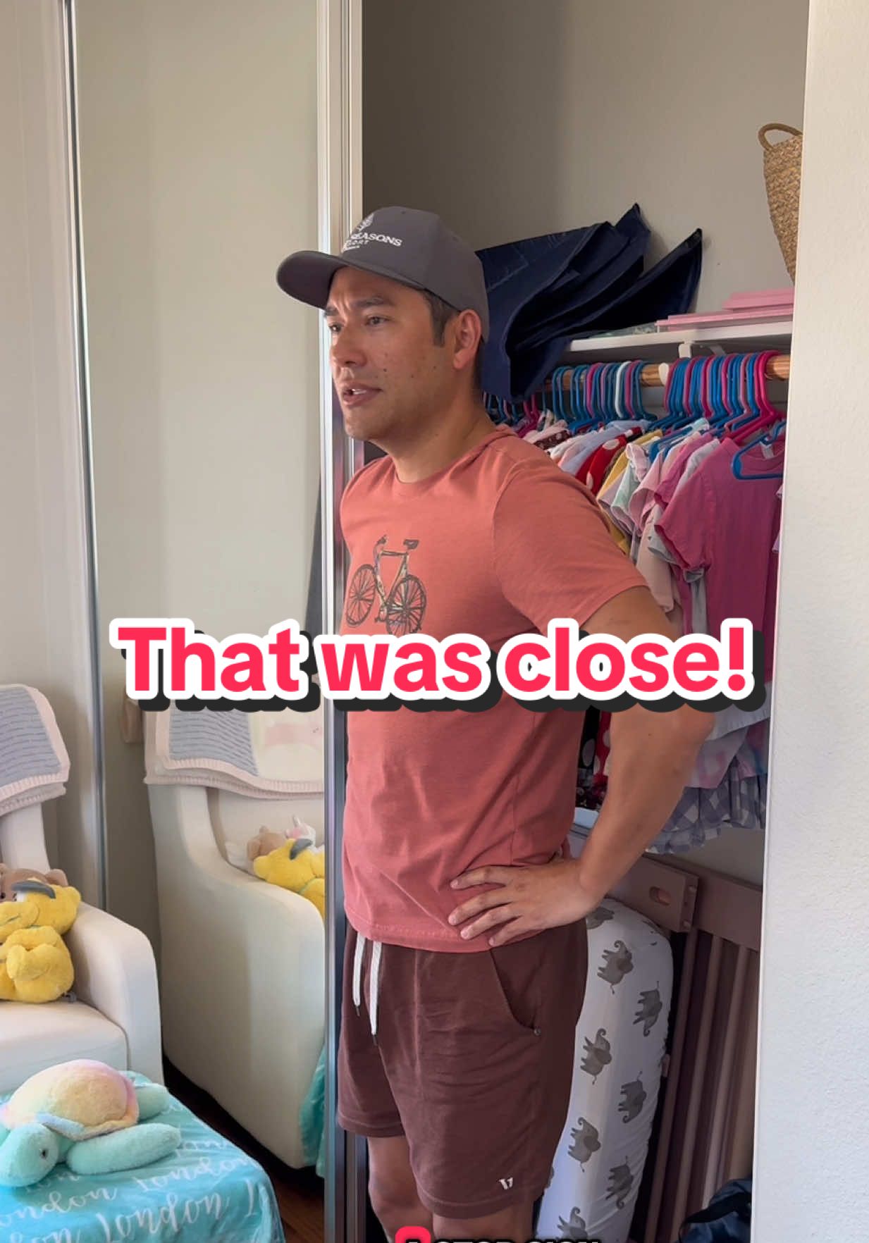 A post by @athomewithbryan on TikTok caption: My 3 year-old ALMOST heard me cuss for the first time. That was a close one! 😮‍💨 #stopsign #brunch #grwm #dadlife #athomewithbryan 