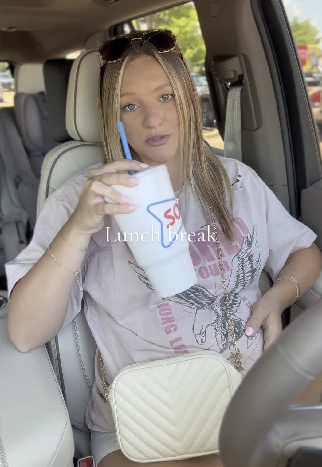 A post by @courtneymoseley_ on TikTok caption: Just a day in the lifeeee with a side of sushi 😜 #wfhm #momtok #pregnant #fyp #foryou 