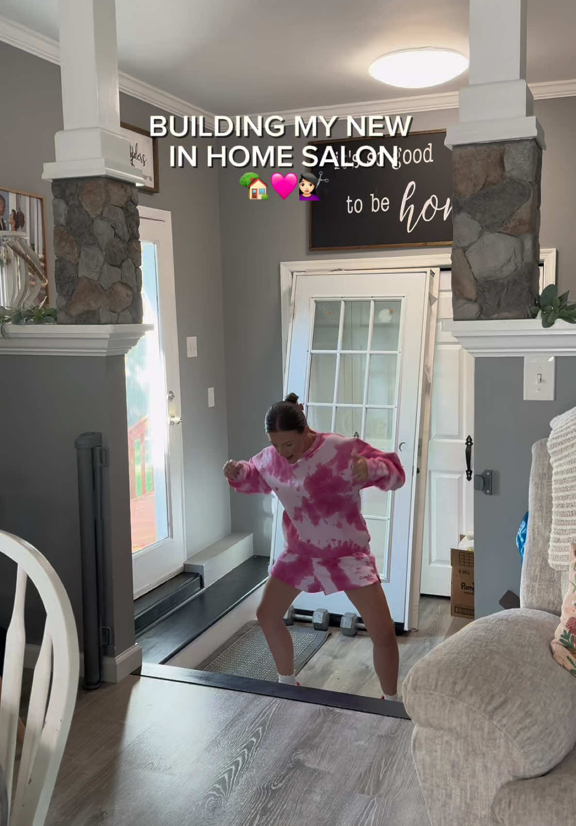 A post by @little_britt15 on TikTok caption: A realistic life update! I’ve been super mia because I’ve been going through some pretty devastating things and showing up with a smile has been really hard for me! My anxiety has been crippling and consuming most of my days! But on a bright side I am very excited to have the salon at my house…gotta keep moving forward even when it feels impossible!!🩷🥺