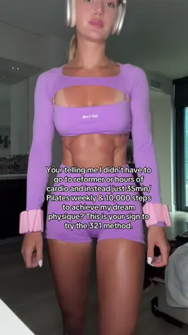 A post by @maiahenryfit on TikTok caption: This is your sign to try the 321 method 🔗 in bio #FullBodyWorkout #PilatesForWomen #DumbbellWorkout #StrongGirls #PilatesStrength #HomeWorkoutForHer #TotalBodyBurn             