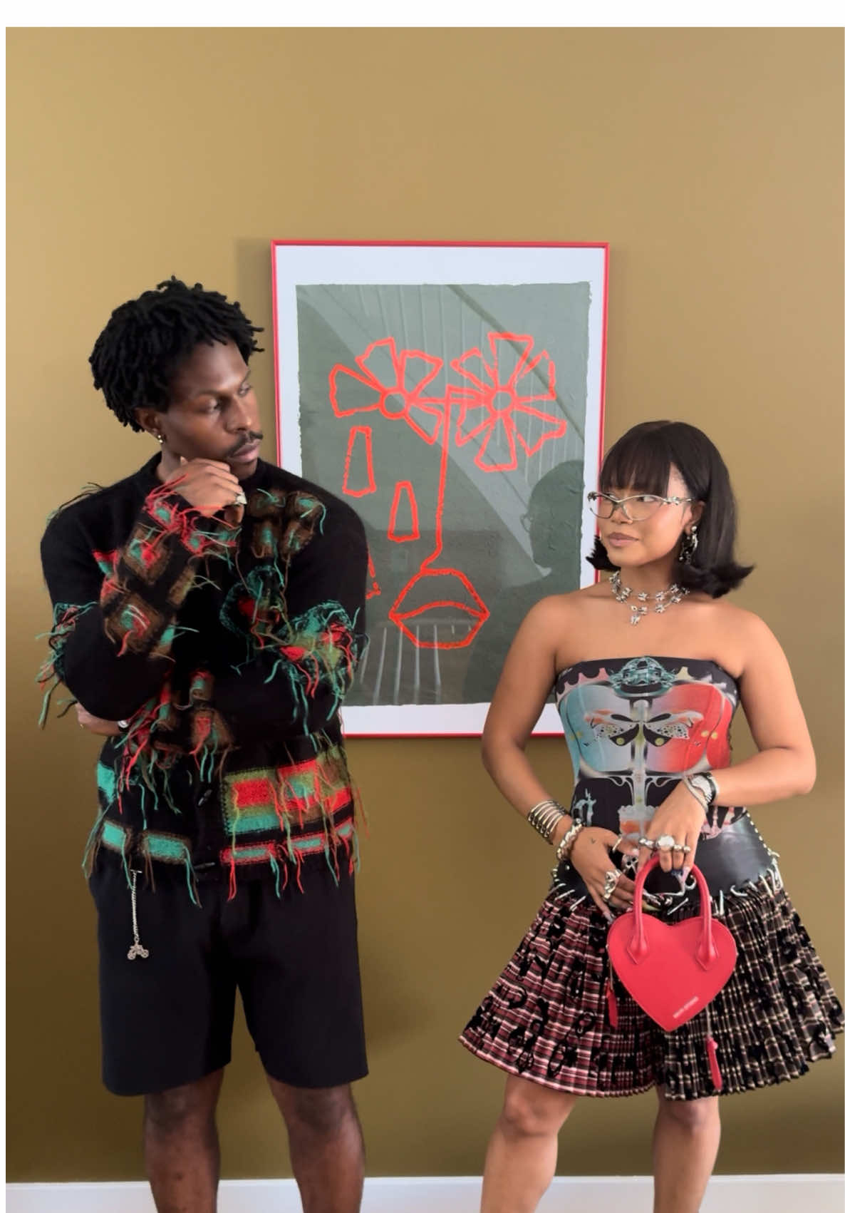 A post by @skylarmarshai on TikTok caption: how can you not love art? We can’t relate. Our home is full of it. Dropping the Black artists we featured, below. Tag more we should keep an eye out for—we’re growing our collection! artist 1 / @Cristina Martinez  artist 2 / @Fritz Von Eric  artist 3 / Danielle McKinney artist 4 / @damemooreart  artist 5 / The Phoenix Palms 