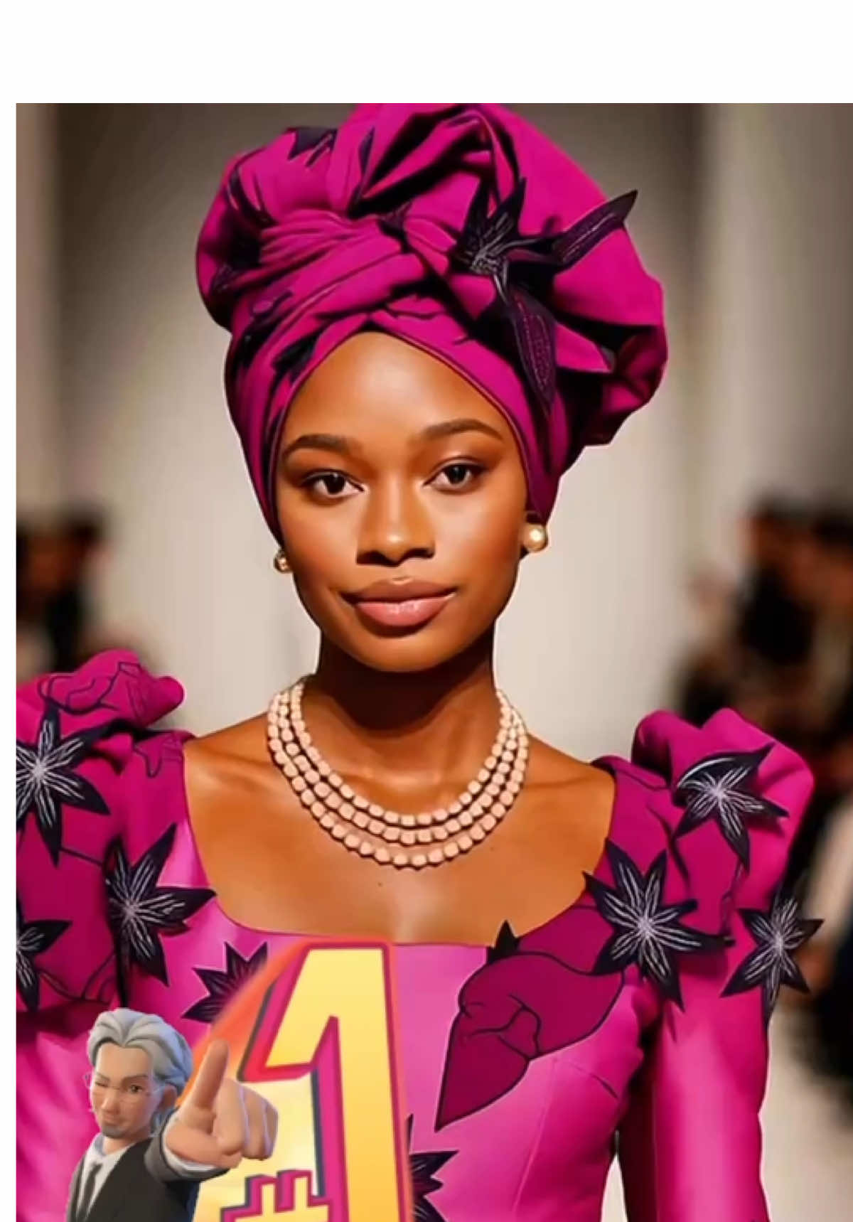 A post by @erikschaix on TikTok caption: Ensemble en pagne wax sublimé par des incrustations de motifs floraux découpés dans du doupion de soie ton sur ton. Une réalisation raffinée, emblématique du savoir-faire de nos ateliers.#paris #fashiondesigner #unique #workshop #mode #couture #fashion 