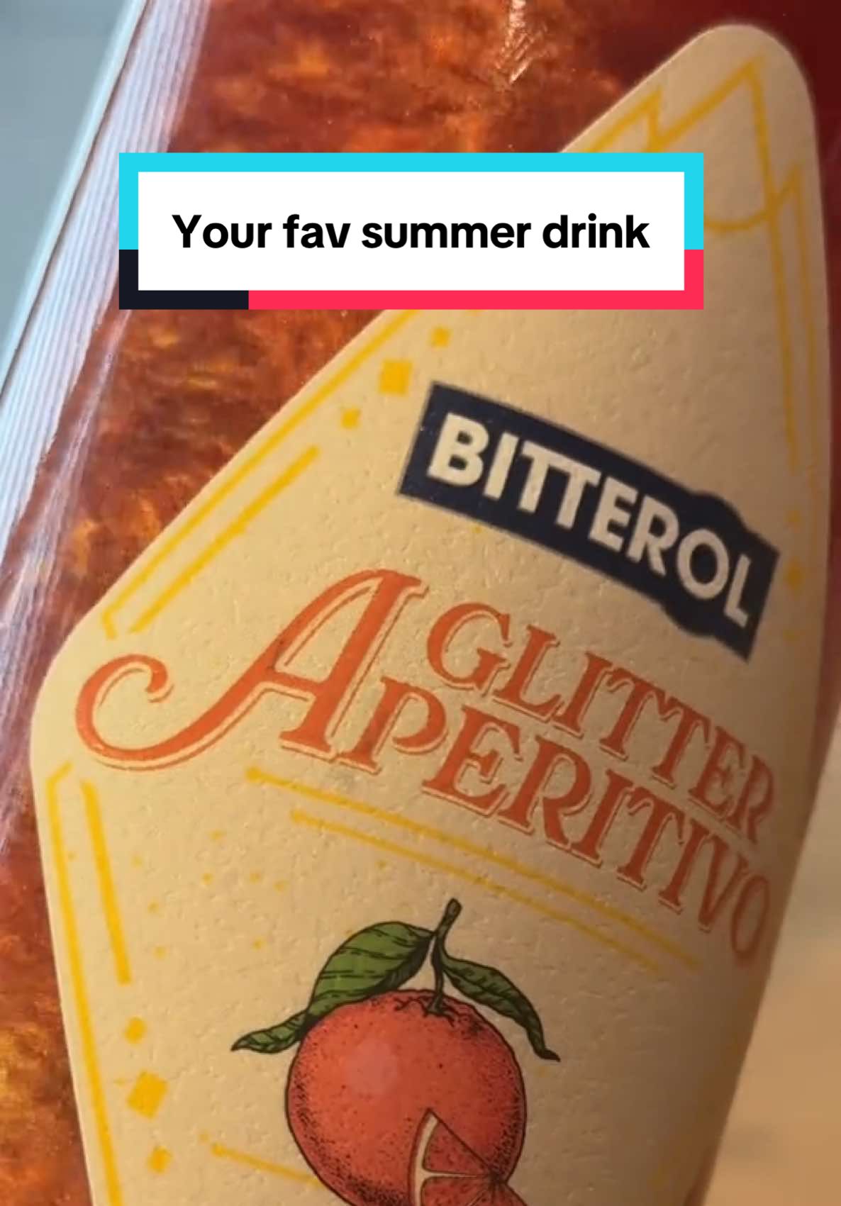 A post by @ on TikTok caption: ✨Make your summer glittery✨ #lidllohntsich #bitterol #glitter #fy #fyp 