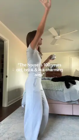A post by @carlyvandyke_ on TikTok caption: WE DONT WANT GREY FLOORS IN 100 YEAR OLD HOMES PLS 