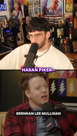 A post by @hasandpiker on TikTok caption: someone, anyone, HELP #hasanabi #brennanleemulligan #adamconover