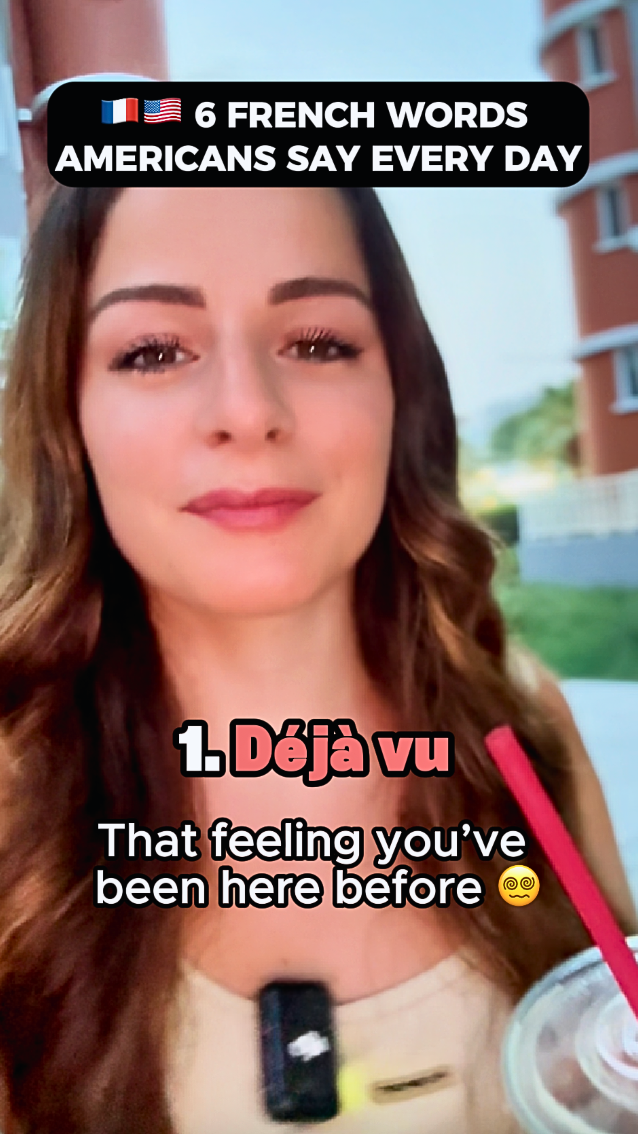 A post by @bonjourtalkinfrench on TikTok caption: Wait, did you know you’re already using French words every day without realizing it? 🇫🇷 These six words are totally part of everyday English, especially in the US and Canada! 🇺🇸 Which one do you use the most? Let me know in the comments! 👇 #learnfrench #frenchwords #frenchvibes #frenchlanguage #frenchculture #frenchstudy #languagejourney #languagelovers #everydayfrench #languagelearning #frenchvocabulary #languagetips #frenchexpressions #learnlanguages #englishspeakers #FrenchVsUSA #foryou #pourtoi #LearnOnTikTok #talkinfrench