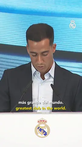 A post by @realmadrid on TikTok caption: 🗣️ "I am and always will be @Lucas Vázquez, a product of the Real Madrid academy." 🤍 #GraciasLucas 