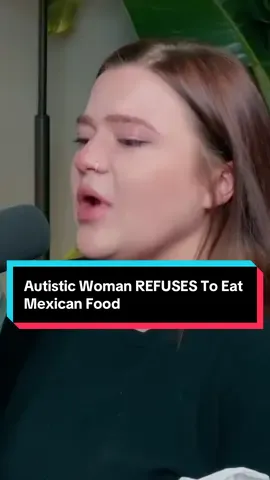 A post by @calebhammercomposer on TikTok caption: Autistic Woman REFUSES To Eat Mexican Food #mexicanfood #financiaaudit #menudo 