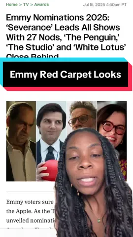 A post by @nosyforreal on TikTok caption: #greenscreen y’all help me find a dress for the #emmyawards although we do coverage at home I still need to have my look eat down. #redcarpet #homecoverage #oscarsdelarenta 