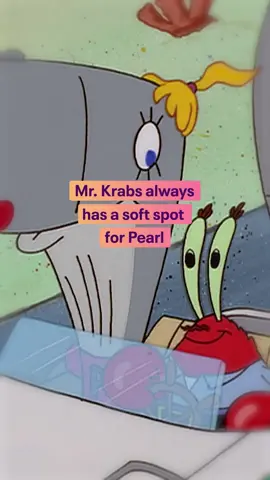 A post by @spongebob on TikTok caption: you can say a lot about Eugene H. Krabs... but he does have a soft spot for his precious daughter Pearl