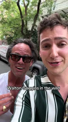 A post by @themattfriend on TikTok caption: Walton Goggins in the wild #waltongoggins #whitelotus #righteousgemstones #gogginsactor 