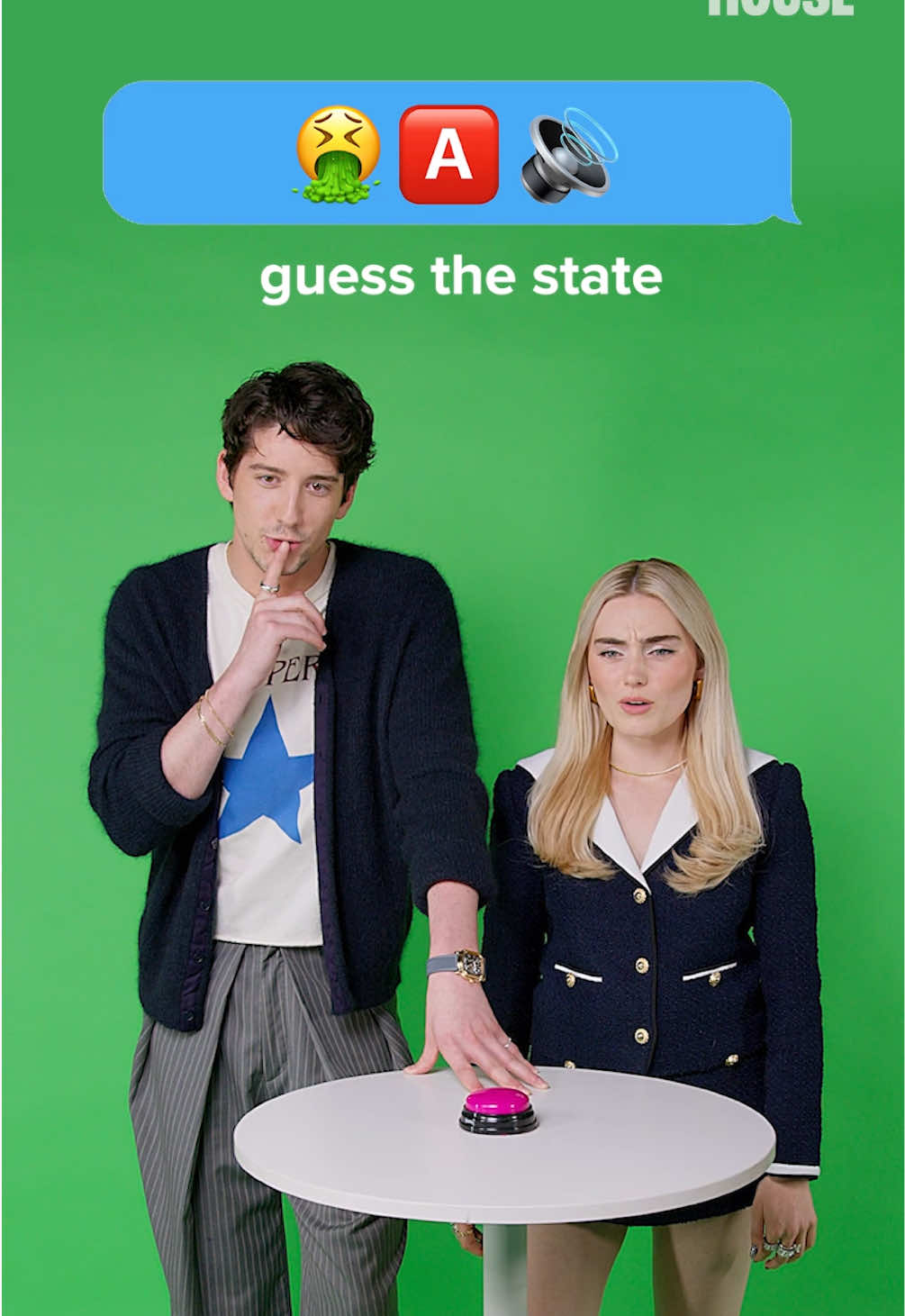 A post by @flighthouse on TikTok caption: Puke a sound 🙂‍↕️ @milomanheim @meg #milomanheim #megdonnelly #zombies #zombies4 #meg 