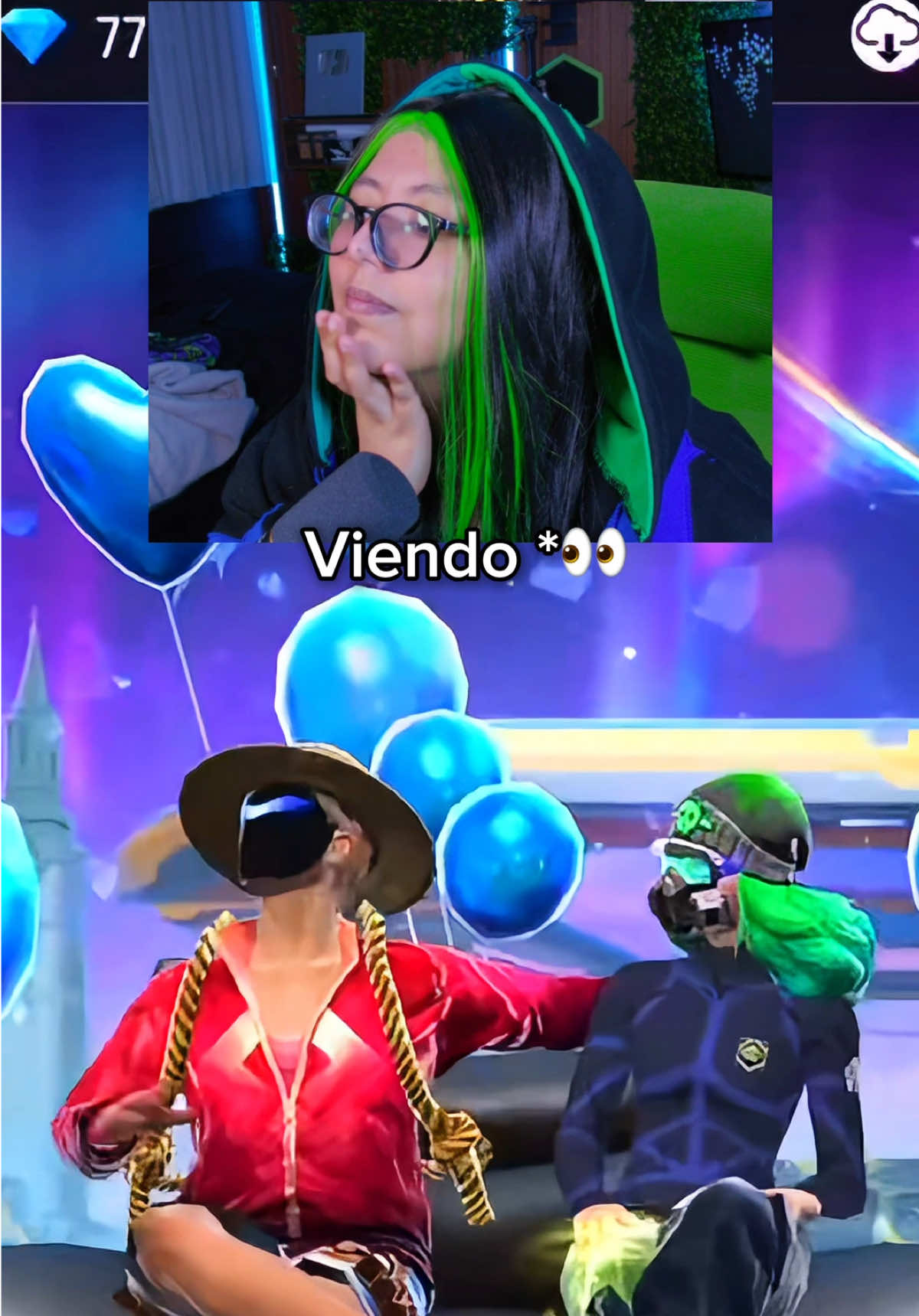 A post by @lachama4_ff on TikTok caption: Cuerpo de 🥑 será JAA🤣 #freefire #lachama4_ff #chamaxluffy 