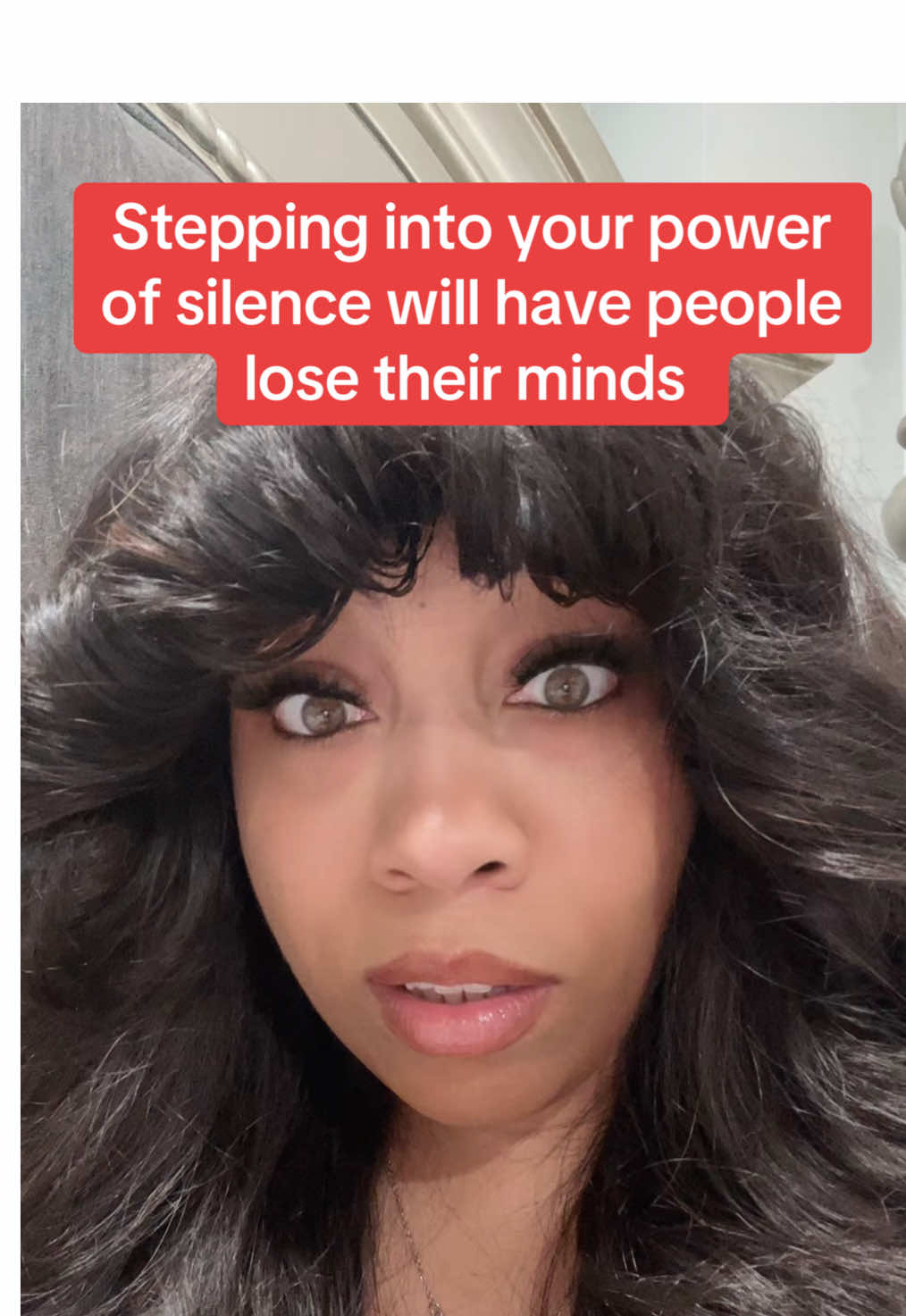 A post by @brililworld on TikTok caption: Your silence is very powerful. Understand that some people will wake up with your name in their mouth like it’s a vitamin…..let them choke.#whocares #powerofsilence #silence #detachment #detached #lifelessons #bigsisteradvice #bigsis #liveyourlife #loveyour #highstandards #boundaries #unavailable #letitgo #fypシ #fyppppppppppppppppppppppp 