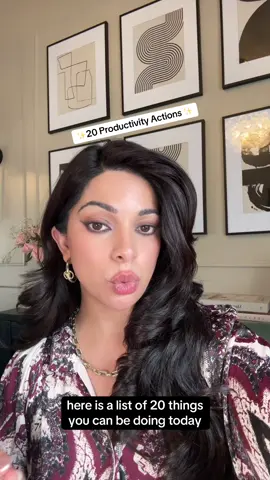 A post by @aizatalks on TikTok caption: 20 ways you can become more productive #productive #productivitytips #motivational #lifehack 