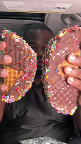 A post by @mostasting on TikTok caption: Trying Coldstone’s New Choco Taco #coldstone #chocotaco #icecream #dessert #coldstonecreamery #fyp #viral #tastetest #mukbang #foodie  
