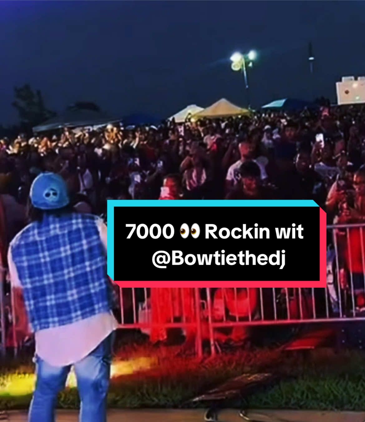 A post by @djbowtie214 on TikTok caption: Dj the Musiq Soulchild & Sevyn Streeter Concert for the City of Lancaster July 4th Festival. #djbowtie #traveldj #clublivingroom #BowTieVibes #destinationdj #djlife #fyp #destinationdj🌏 #weddingday #BowTie #WeddingSeason #weddingtiktok #