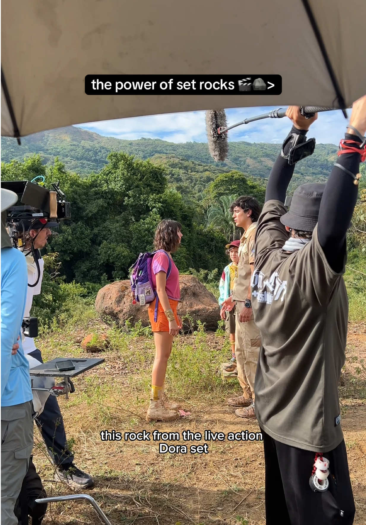 A post by @reaganxo on TikTok caption: making movies is the coolest thing ever🎬🤓 @AwesomenessTV @Nickelodeon @Dora #filmmaking #filmindustry #behindthescenes #doratheexplorer #filmtok 