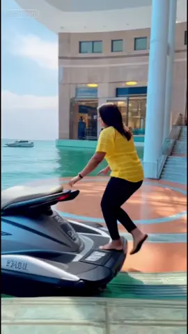 A post by @hasnachy_19 on TikTok caption: #aifilter who wants a ride?#viral_video 
