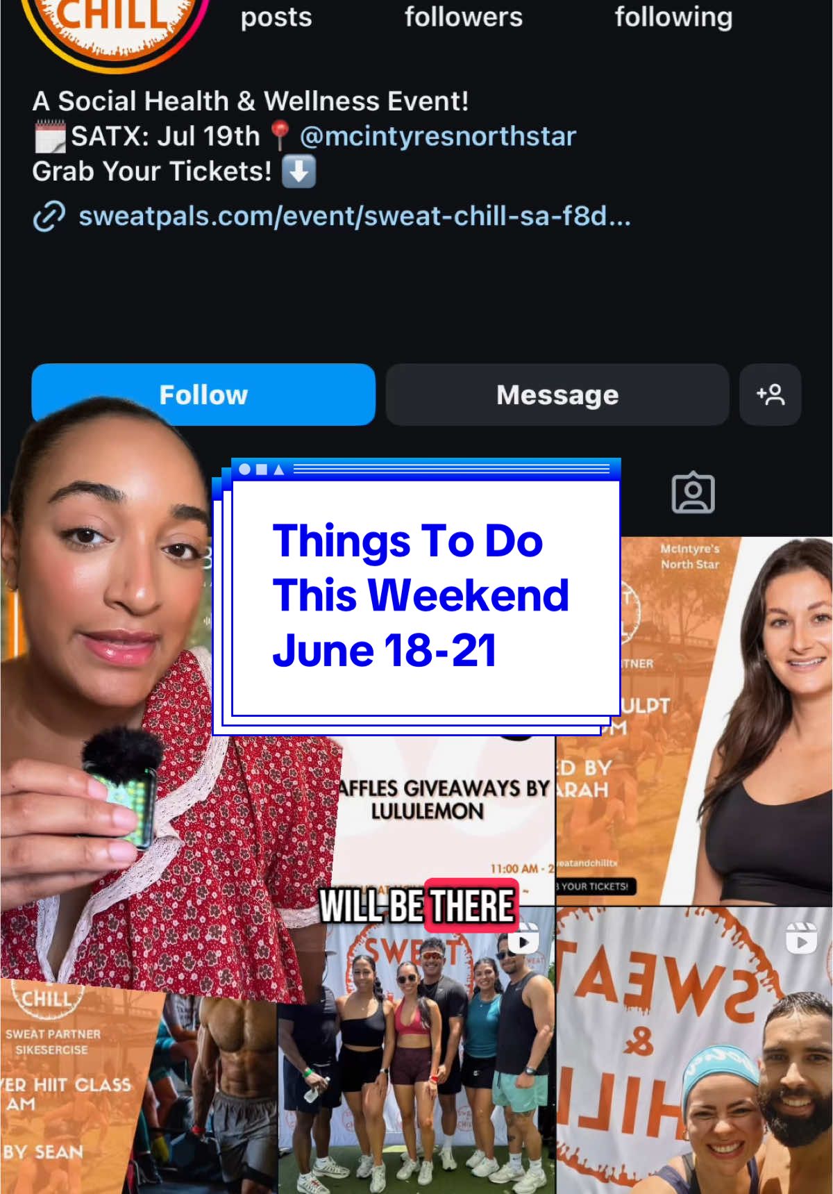 A post by @theunofficialtourguide on TikTok caption: Things To Do This Weekend July 18-21 ✨🤸 〰️ Friday The Newstand ALL of coffee and matcha sales will be donated to the Kerr County Flood Relief Fund in continued efforts to support 〰️Friday WALL-E, Outdoor Movie at Confluence Park 8:00 PM 〰️ Saturday: Cool Off with @Dorp Creamery Creamery @Yelp @Yelp Texas Confirmed guests will receive one complimentary matcha ice cream, handcrafted for that perfect balance of creamy, earthy, and sweet. 〰️ Saturday: @Sweat & Chill TX Sweat & Chill is a wellness event blending workouts, cold plunges, and community. Show up, push hard, recover, and connect. 〰️ Saturday @TheSecondChapter X @Florescence Artistry an amazing paint parties, paired up with a book fair! You can eat, sip, paint, and shop! 3-5 pm Make Ready Market  #thingstodothisweekend #sanantonioweekend #txsanantonio #sanantoniocreator #sanantoniotiktok #sanantoniohiddengems #sanantoniospots  