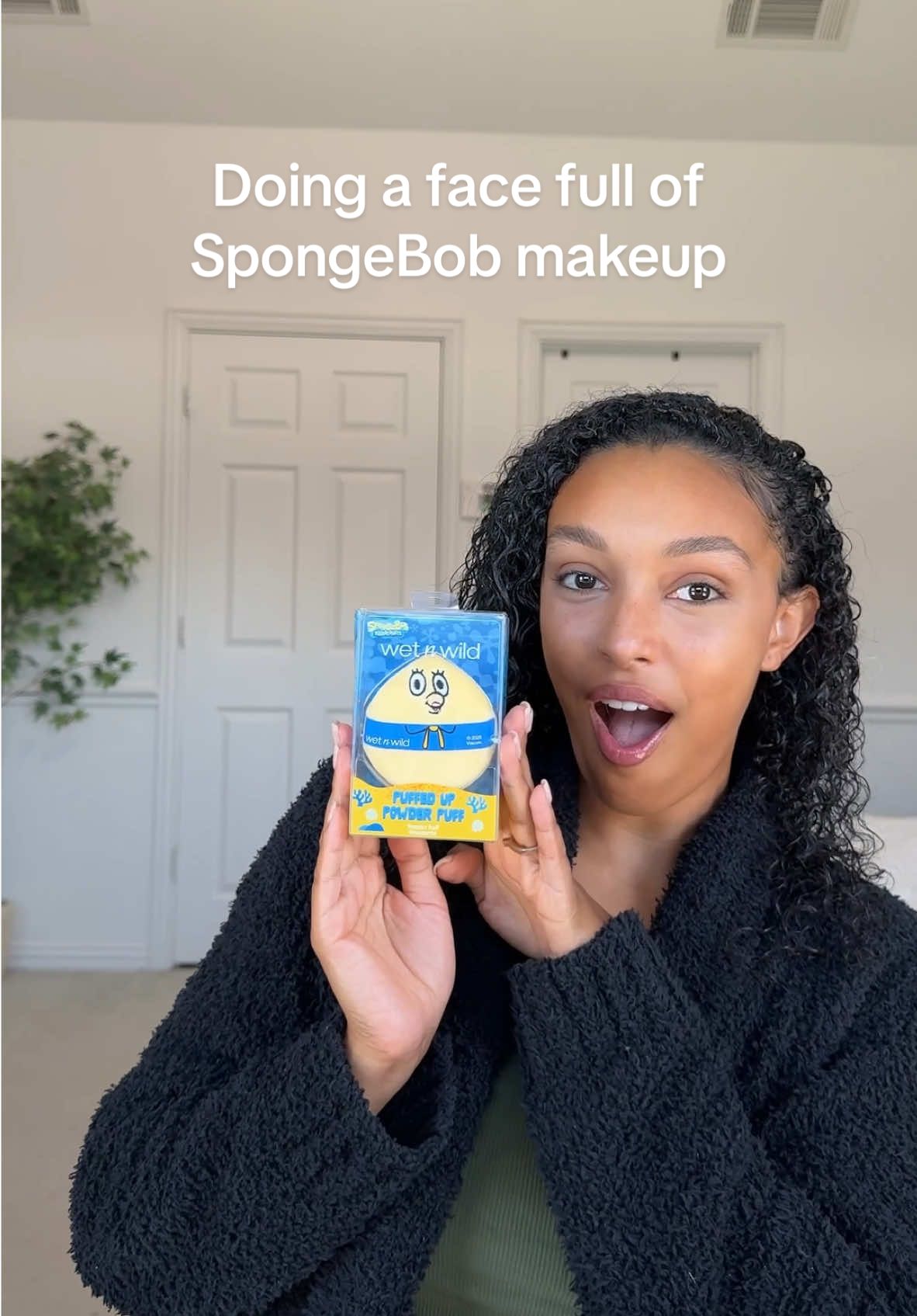 A post by @kyrahenry_ on TikTok caption: I need to speak with whoever made the Mrs Puff puffer and that’s so coral lipstick ASAP #spongebob 