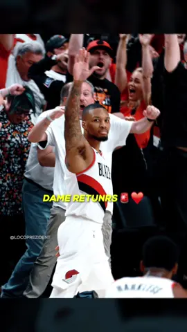 A post by @locoprezident43 on TikTok caption: Dame Returns Home 🤯❤️ #fyp #foryou #foryoupage #nba 