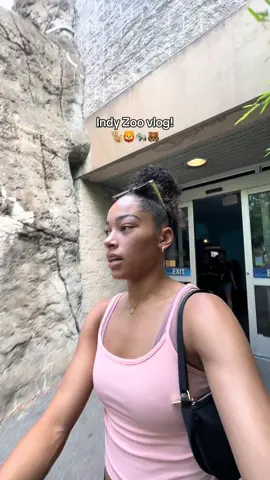 A post by @brownjadaa on TikTok caption: Comment your all time fav animal😎 #fyp #zoo #animals #indianapolis #date #fiance #studentathlete #offday #fun 