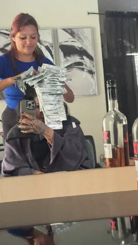 A post by @itscarmeeenn on TikTok caption: part. 1 of dying my hair. this isn’t the final color , i had to leave ! i rushed out but im going back so stay tuned for pt. 2 :) 