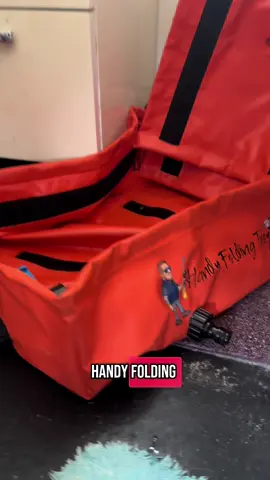 A post by @beaplumbertheysaid on TikTok caption: The Handy Folding Tray is available on preorder now, the link’s in my bio! #plumber #plumbing #plumbersoftiktok #fyp #foryoupage #boring #easy #highlightoftheday #growupmate #handyfoldingbucket #
