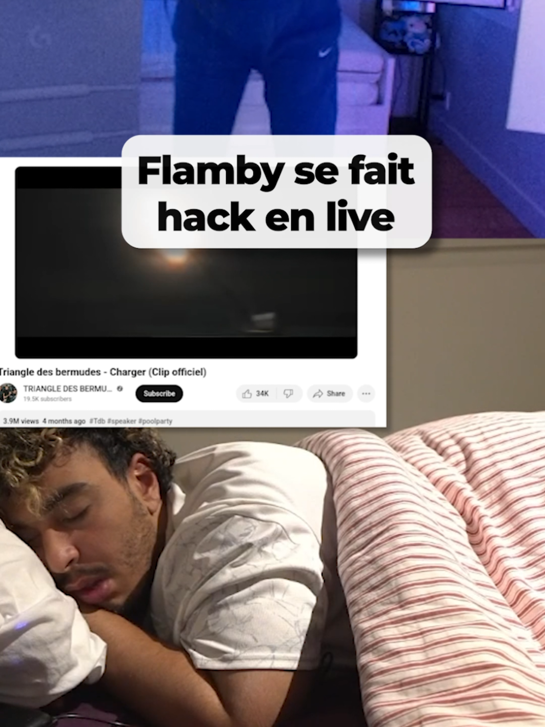 A post by @helydiaa on TikTok caption: Flamby qui s'fait hack sous CHARGERRR #helydia #pourtoi #flamby 