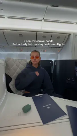 A post by @katherinesaras on TikTok caption: 9 nontoxic travel habits i swear by