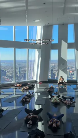 A post by @newyorkbucketlist on TikTok caption: FLASH SALE - Get 25% OFF tickets for this weekend’s class with code ‘BUCKET25’ at our link in bio 🧘🏻‍♀️ to this 1-hour yoga class in the sky 🏙️ P.S. Mats are provided and it includes a $10 cafe credit! Full details + schedule at our link in bio #NYbucketlist #nyc #nycthingstodo #nycworkout