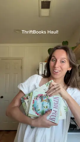 A post by @thriftbooks on TikTok caption: The school year is quickly approaching and we’re here to help you get your shelves ready. With ThriftBooks 4 Teachers, homeschoolers, educators, librarians, and more can save on the top titles their students need for the school year. And with every fifth book free, you can have packed shelves without breaking your budget. 🎥@hanelaineking on Instagram #thriftbooks #readersgonnaread #readerlife #BookTok #bookhumor #readerproblems