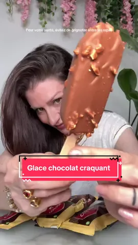 A post by @poopiblh on TikTok caption: Collaboration commerciale avec les glaces Côte d'Or 🍫🍦Je suis choquée par l'épaisseur de chocolat craquant digne de la tablette originale #icecream #degustation #chocolat #noisette #dessert #cotedor #glace 