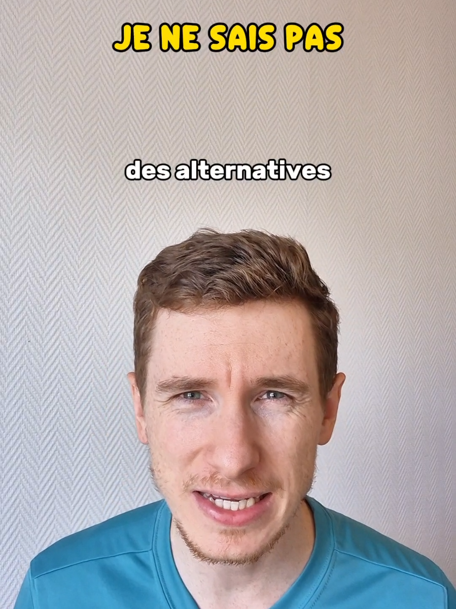 A post by @elmartino_french on TikTok caption: Arrête de dire je ne sais pas #apprendrelefrançais #learnfrench 